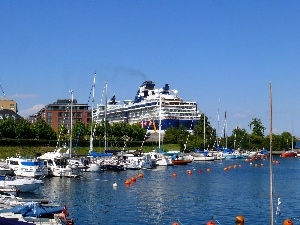 boats, motorboat, sea, Gulf