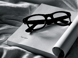 note-book, Glasses