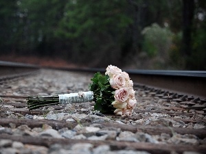 bouquet, wedded, ##, rouge, railway