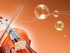 Tunes, bow, violin