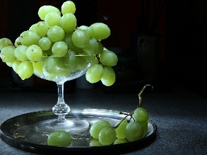 Tray, Bowl, Grapes