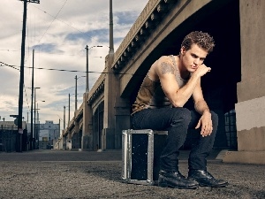 box, under-shirt, Paul Wesley, actor