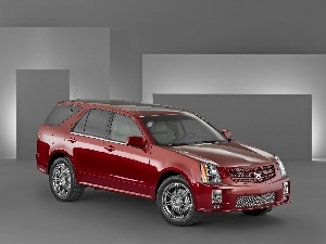 brake, shields, Red, Cadillac SRX