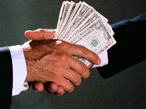 bribe, money, hands, grip