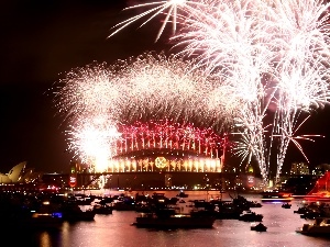 bridge, year, Sydney, Opera, New