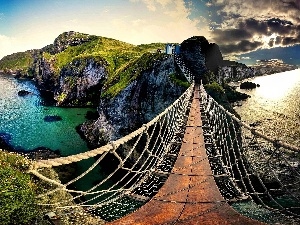 bridge, pendant, Rocky, Coast