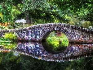 stone, bridge, River