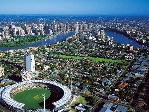 town, Brisbane, panorama