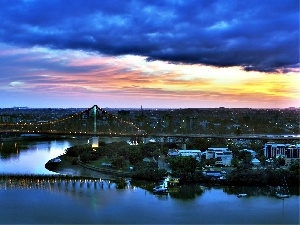 town, Brisbane, panorama