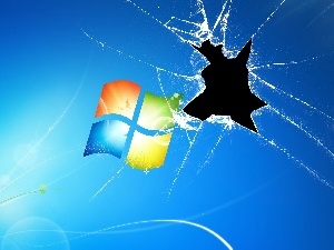 broken, monitor, Windows 7