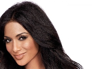 brunette, Smile, Nicole Scherzinger