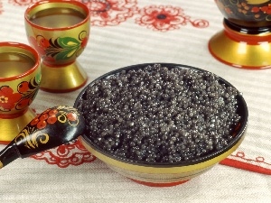 bucket, dish, caviar, russian
