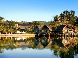 Bungalows, The hotel, Oceania, VEGETATION, Vanuatu