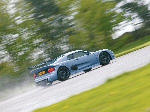 burning, rubber, Noble M400