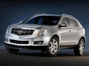 Cadillac SRX, SUV, silver