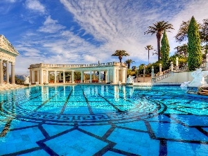 California, Pool, Castle, Hearst