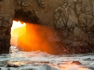 Rocks, California, sea