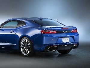 Chevrolet, Camaro, blue