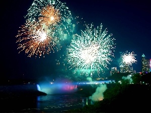 Canada, Niagara Falls, Artificial, Fires