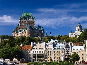 Canada, Quebec, panorama, town