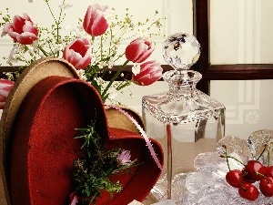 Flowers, carafe, Heart