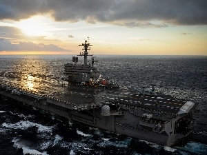 USS George H. W. Bush, Great Sunsets, aircraft carrier