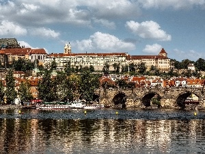 Hradcany Castle, Vltava, Czech Republic, Charles Bridge, Prague