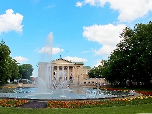 Pozna?, centre, fountain