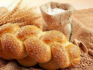 Challah, flour, Ears, grains