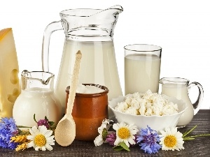 Flowers, cheese, White, dairy, Yellow, milk, cheese