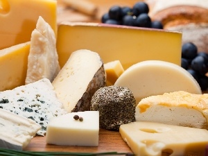 Types, cheeses, different