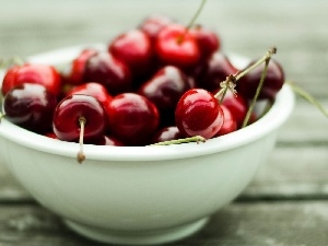cherries, bowl