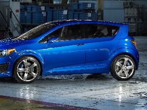 Chevrolet Aveo RS, blue