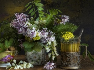 china, acacia, bouquet, Lilacs