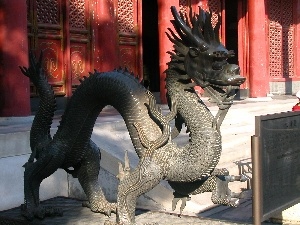 Chinese, Dragon, Statue monument