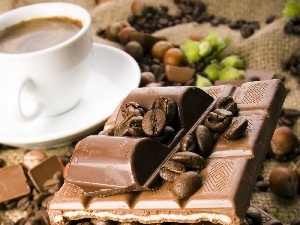 coffee, chocolate, cup