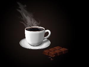 chocolate, coffee, cup, hot