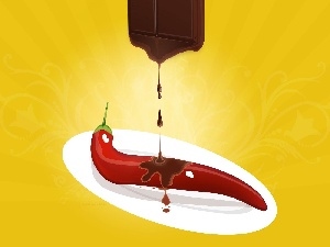 chocolate, Sweet, Hot, pepper