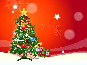 christmas, gifts, christmas tree