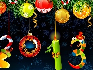Christmas, date, New Year, ornamentation, Coloured