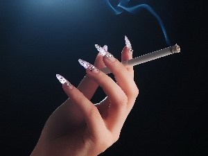 Cigarette, hand