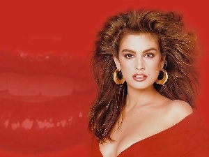 lips, Cindy Crawford