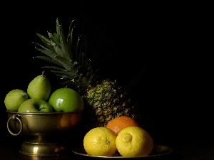 apples, citrus, ananas