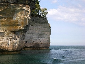 sea, cliff, Rocks