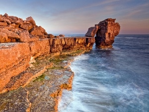 Cliffs, sea