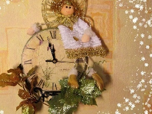 Stars, Clock, composition, New Year