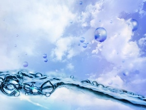 bubbles, clouds, water