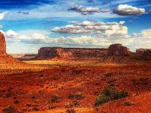 clouds, Desert