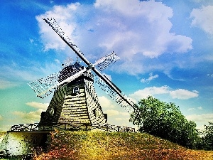 clouds, Windmill