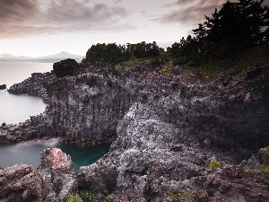 rocks, Coast, cliff